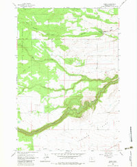 Download a high-resolution, GPS-compatible USGS topo map for Wamic, OR (1983 edition)