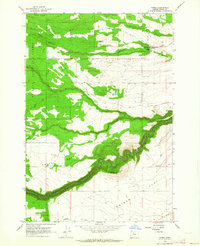 Download a high-resolution, GPS-compatible USGS topo map for Wamic, OR (1964 edition)