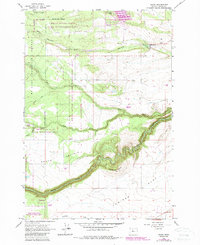 Download a high-resolution, GPS-compatible USGS topo map for Wamic, OR (1987 edition)