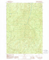 Download a high-resolution, GPS-compatible USGS topo map for Wanderers Peak, OR (1986 edition)