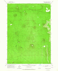 Download a high-resolution, GPS-compatible USGS topo map for Wanoga Butte, OR (1964 edition)