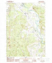 Download a high-resolution, GPS-compatible USGS topo map for Waterloo, OR (1988 edition)