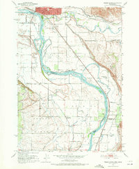 preview thumbnail of historical topo map of Washington County, OR in 1951