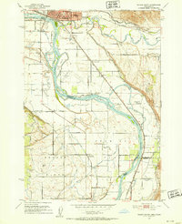 Download a high-resolution, GPS-compatible USGS topo map for Weiser South, OR (1953 edition)