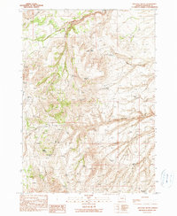 Download a high-resolution, GPS-compatible USGS topo map for Westfall Butte, OR (1990 edition)