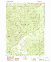 Download a high-resolution, GPS-compatible USGS topo map for Westfir East, OR (1986 edition)
