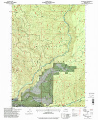 Download a high-resolution, GPS-compatible USGS topo map for Westfir East, OR (1998 edition)