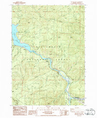 Download a high-resolution, GPS-compatible USGS topo map for Westfir West, OR (1986 edition)