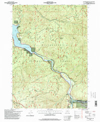 Download a high-resolution, GPS-compatible USGS topo map for Westfir West, OR (1998 edition)