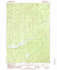 preview thumbnail of historical topo map of Douglas County, OR in 1987