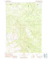 Download a high-resolution, GPS-compatible USGS topo map for Whitetail Butte, OR (1990 edition)