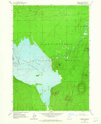 Download a high-resolution, GPS-compatible USGS topo map for Wickiup Dam, OR (1965 edition)