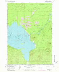 Download a high-resolution, GPS-compatible USGS topo map for Wickiup Dam, OR (1982 edition)