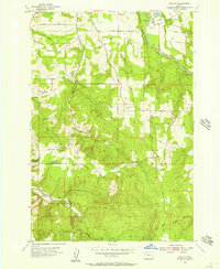 Download a high-resolution, GPS-compatible USGS topo map for Wilhoit, OR (1957 edition)