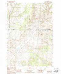 preview thumbnail of historical topo map of Malheur County, OR in 1987