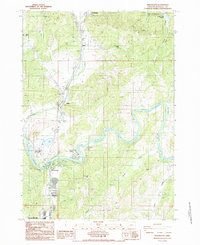 Download a high-resolution, GPS-compatible USGS topo map for Winchester, OR (1987 edition)