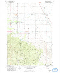 preview thumbnail of historical topo map of Baker County, OR in 1993