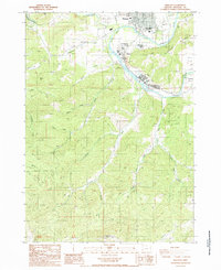 Download a high-resolution, GPS-compatible USGS topo map for Winston, OR (1987 edition)