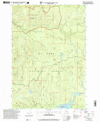 Download a high-resolution, GPS-compatible USGS topo map for Wolf Peak, OR (1999 edition)