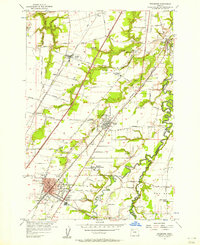 1956 Map of Woodburn, 1958 Print