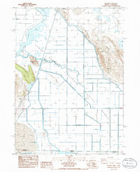 Download a high-resolution, GPS-compatible USGS topo map for Worden, OR (1986 edition)
