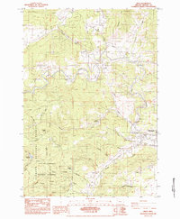 Download a high-resolution, GPS-compatible USGS topo map for Wren, OR (1984 edition)