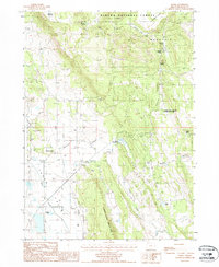 Download a high-resolution, GPS-compatible USGS topo map for Yonna, OR (1988 edition)