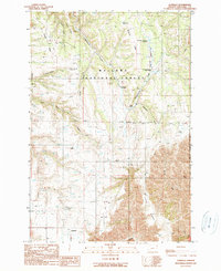 Download a high-resolution, GPS-compatible USGS topo map for Zumwalt, OR (1990 edition)