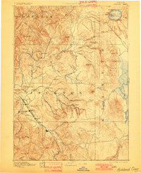 1893 Map of Ashland, 1901 Print