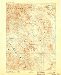 1893 Map of Ashland, 1905 Print