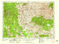 historical topo map of Bend, Deschutes County, OR in 1958