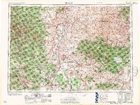 preview thumbnail of historical topo map of Bend, Deschutes County, OR in 1957
