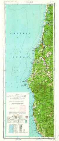 preview thumbnail of historical topo map of Coos Bay, OR in 1962