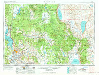 Download a high-resolution, GPS-compatible USGS topo map for Klamath Falls, OR (1968 edition)