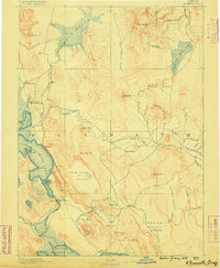 1889 Map of Klamath