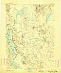 preview thumbnail of historical topo map of Klamath County, OR in 1894