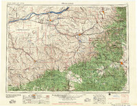 1953 Map of Pendleton, 1957 Print