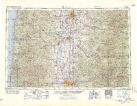 1962 Map of Alsea, OR