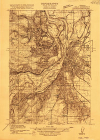 1915 Map of Eola
