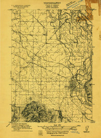preview thumbnail of historical topo map of Lebanon, OR in 1911