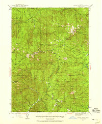 Download a high-resolution, GPS-compatible USGS topo map for Abbott Butte, OR (1958 edition)