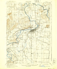 1916 Map of Albany, 1939 Print