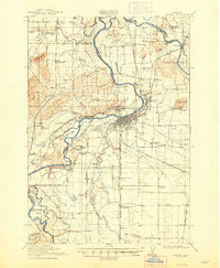 1916 Map of Albany, 1948 Print