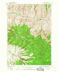 Download a high-resolution, GPS-compatible USGS topo map for Aldrich Mtn, OR (1967 edition)