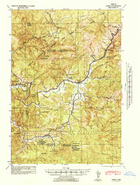 Download a high-resolution, GPS-compatible USGS topo map for Alsea, OR (1942 edition)