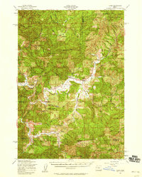 Download a high-resolution, GPS-compatible USGS topo map for Alsea, OR (1958 edition)