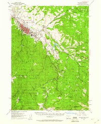 Download a high-resolution, GPS-compatible USGS topo map for Ashland, OR (1960 edition)