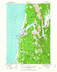 Download a high-resolution, GPS-compatible USGS topo map for Bandon, OR (1963 edition)