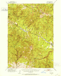 Download a high-resolution, GPS-compatible USGS topo map for Bates, OR (1953 edition)