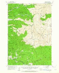 preview thumbnail of historical topo map of Tillamook County, OR in 1955